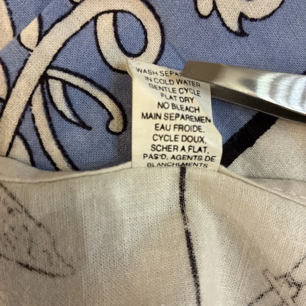 Pier One Square Tablecloth Fancy Utensils Pattern 54